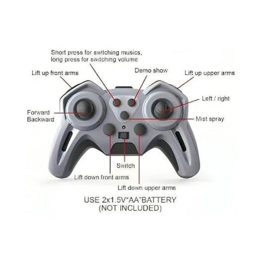RC Stunt Robot Dog with Remote and 8WD Gesture Control
