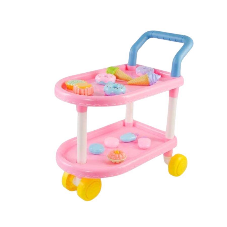 Deluxe Dessert Cart Play Set - My Little Trolley with Complete Sweet Treats