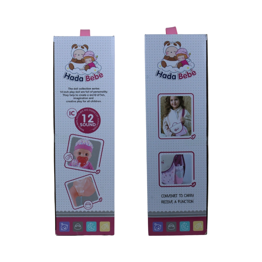 Hada Bebé Deluxe Lovely Doll - Baby Care Play Set with 12 Sounds