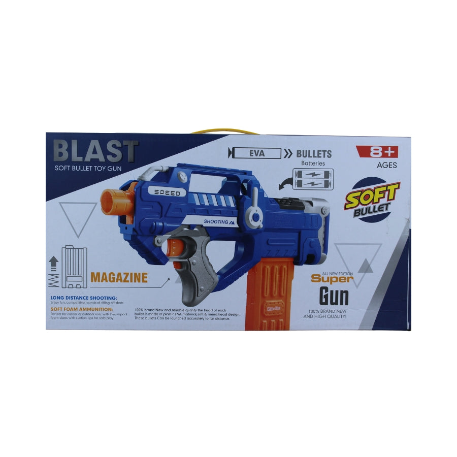 Automatic Soft Bullet Gun with Magazine – Kids Shooting Toy