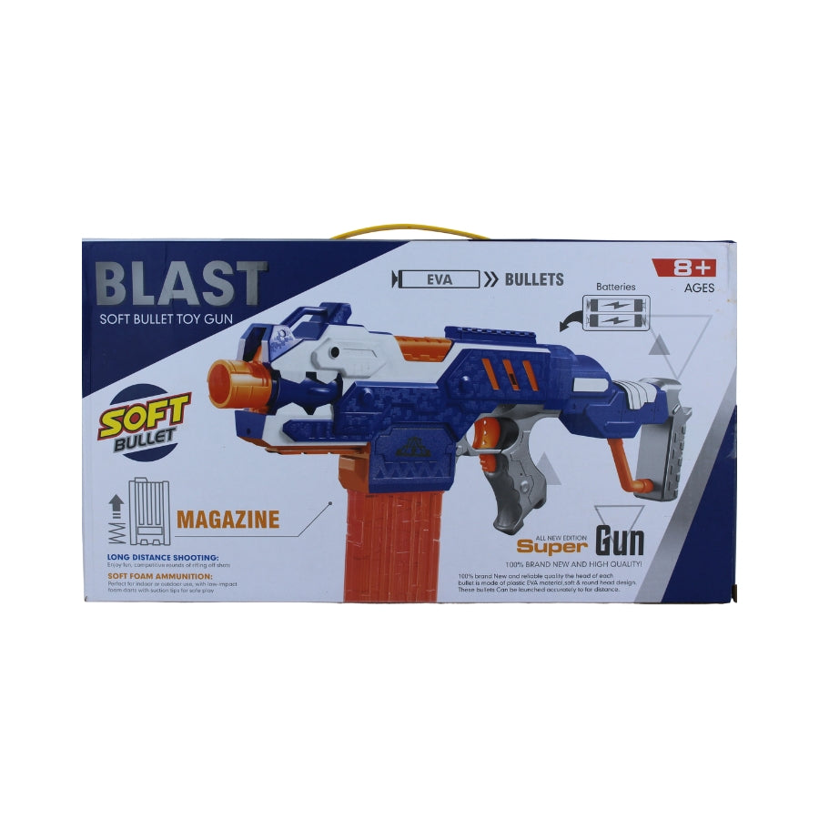 Automatic Soft Bullet Gun with Magazine – Kids Shooting Toy