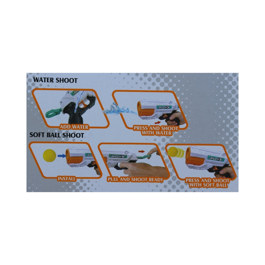 2in1 Soft Ball +Water Toy Gun