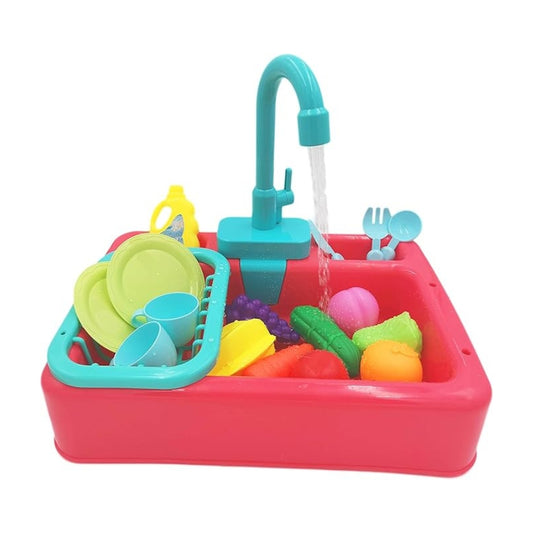 Electric Kitchen Sink Toy with Running Water