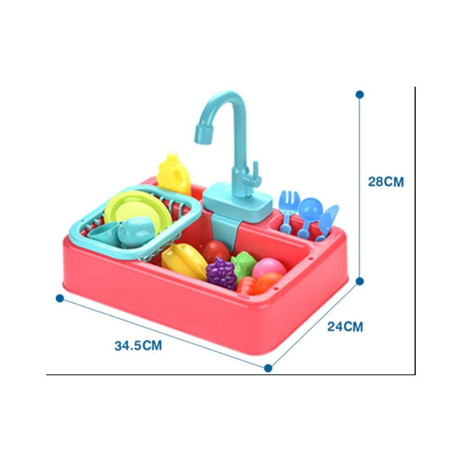 Electric Kitchen Sink Toy with Running Water