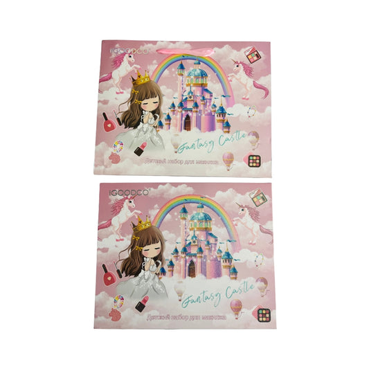 Fantasy Castle Unicorn Makeup & Jewelry Play Set for Kids