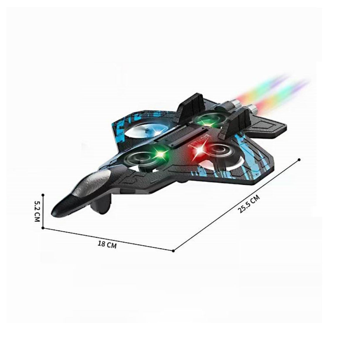 Fighter Plane | RC Drone Plane with LED Lights & Stunts