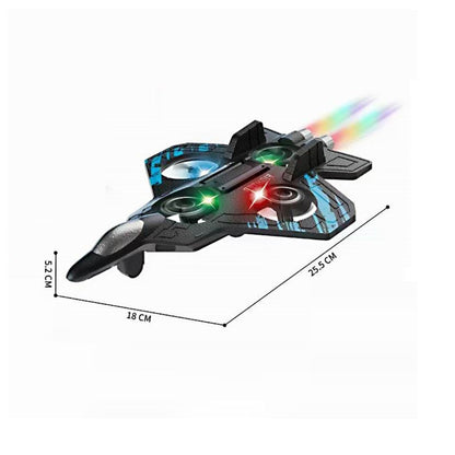 Fighter Plane | RC Drone Plane with LED Lights & Stunts