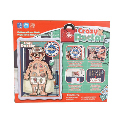 Crazy Doctor Operation Board Game - Remove the Objects Get the Buzzer