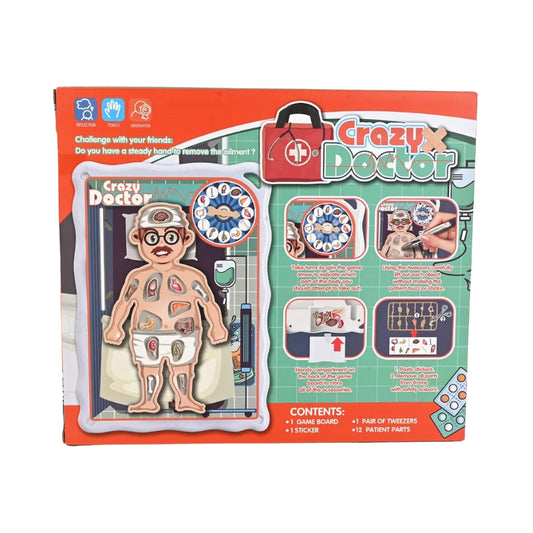 Crazy Doctor Operation Board Game - Remove the Objects Get the Buzzer