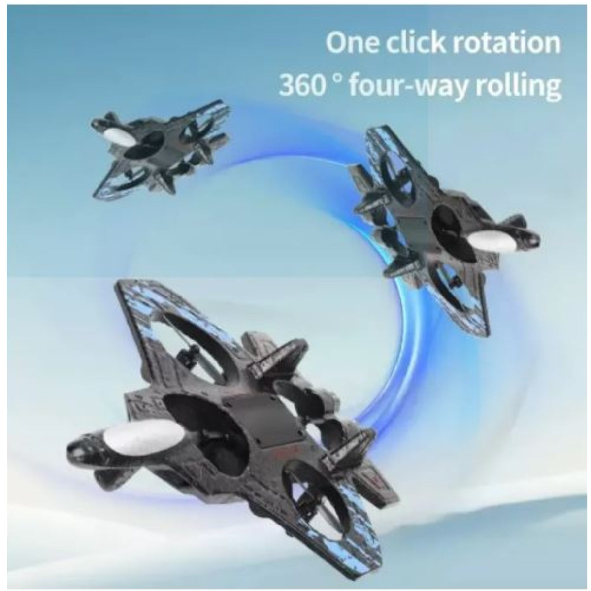 Fighter Plane | RC Drone Plane with LED Lights & Stunts