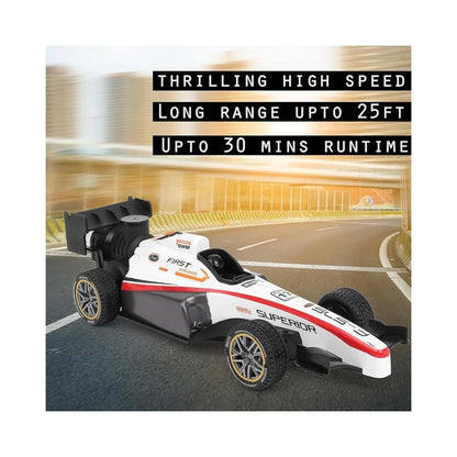 RC Speed Formula F1 Car, 1:14 Scale, Remote Control, Rechargeable, with Smoke Spray, Realistic Sound & Light