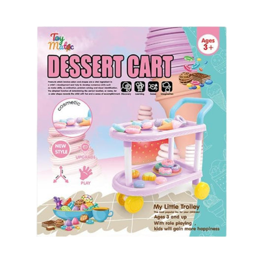 Deluxe Dessert Cart Play Set - My Little Trolley with Complete Sweet Treats