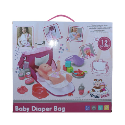 Hada Bebé Deluxe Lovely Doll - Baby Care Play Set with 12 Sounds