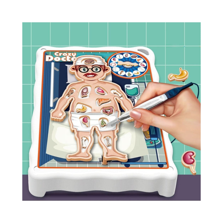 Crazy Doctor Operation Board Game - Remove the Objects Get the Buzzer