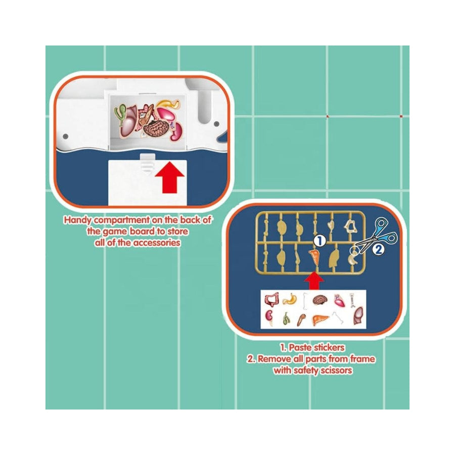Crazy Doctor Operation Board Game - Remove the Objects Get the Buzzer