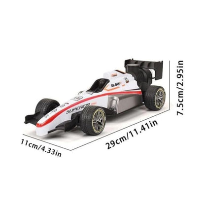 RC Speed Formula F1 Car, 1:14 Scale, Remote Control, Rechargeable, with Smoke Spray, Realistic Sound & Light