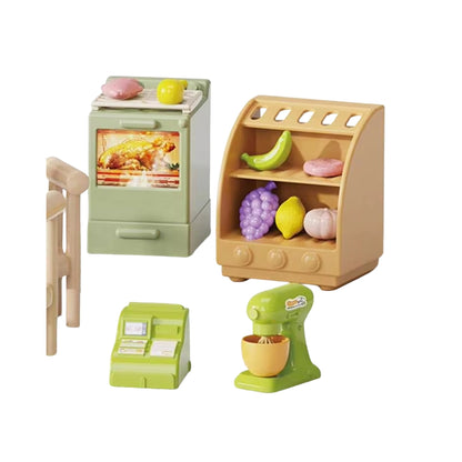 51-Piece DIY Mini Kitchen Playset for Children, with Various Cooking Utensils and Accessories for Pretend Play at Home.