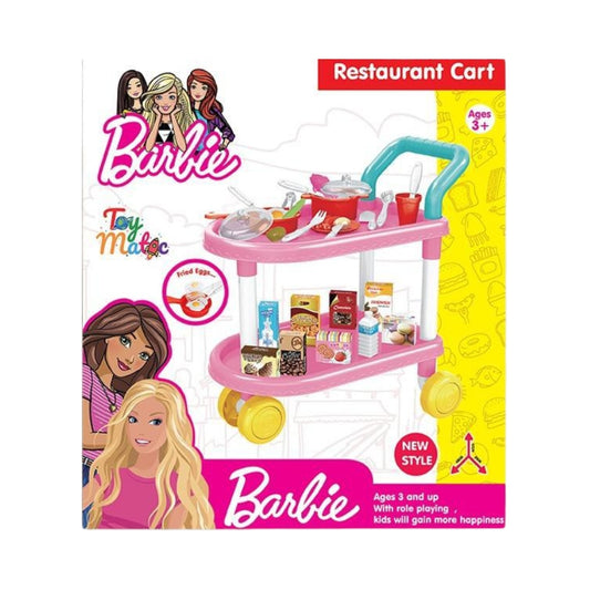 Barbie Themed Restaurant Cart Set