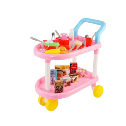 Barbie Themed Restaurant Cart Set