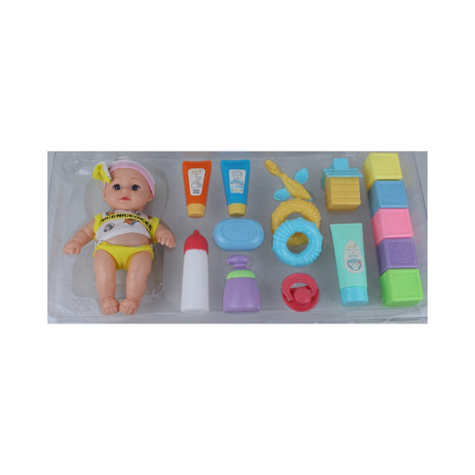 Beyond Cute Baby Doll - Deluxe Play & Care Set with Sound & Accessories