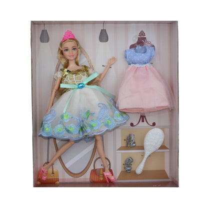 Alyssa Fashion Doll Deluxe Set - With Extra Dress, Shoes & Accessories