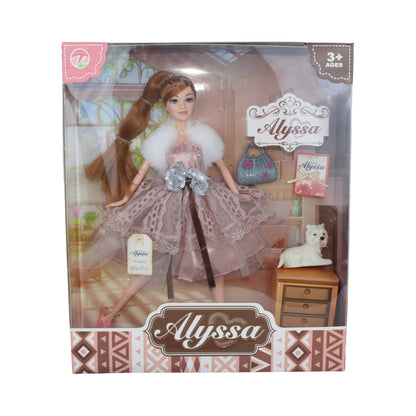 Alyssa Fashion Doll - Deluxe Set with Glamorous Outfit & Accessories