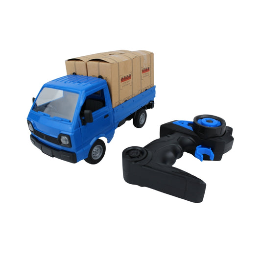 RC Delivery Truck with LED Lights, Sound, Smoke Effect & Realistic Cargo - 1:16 Scale