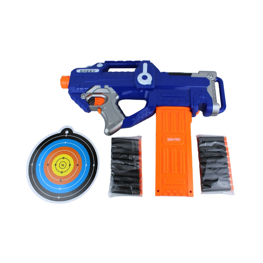 Automatic Soft Bullet Gun with Magazine – Kids Shooting Toy