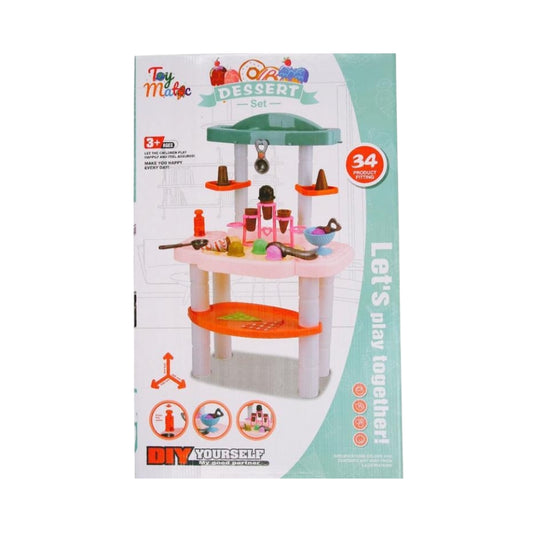 Dessert Shop Play Set - Ice Cream Parlor Station for Kids