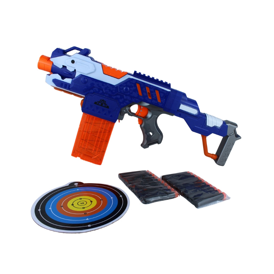 Automatic Soft Bullet Gun with Magazine – Kids Shooting Toy