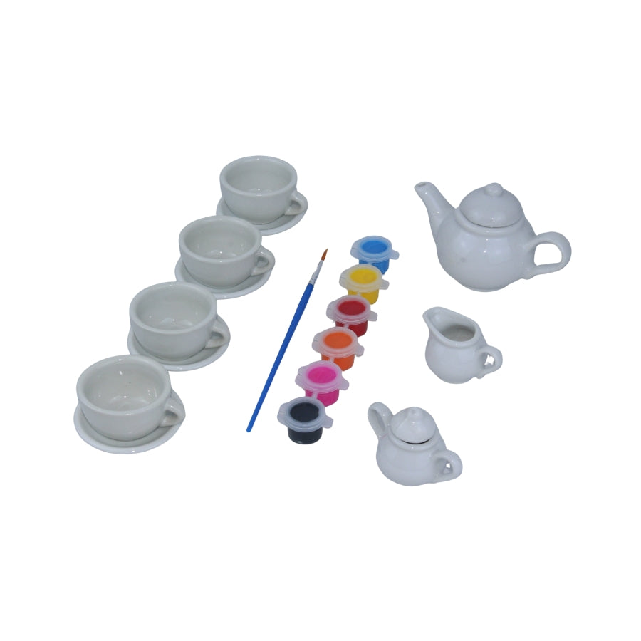 Paint-Your-Own Ceramic Tea Set