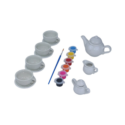 Paint-Your-Own Ceramic Tea Set