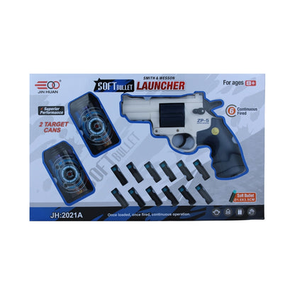 Revolver Shaped Soft Bullet Toy Gun