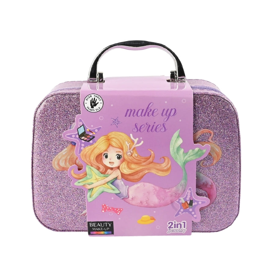 Dreamy Princess Kids Makeup Kit with Shiny Carry Case