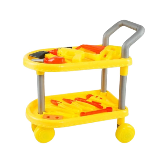Deluxe Tool Cart Play Set - My Little Trolley with Complete Workshop Tools