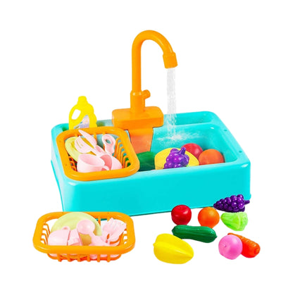 Electric Kitchen Sink Toy with Running Water