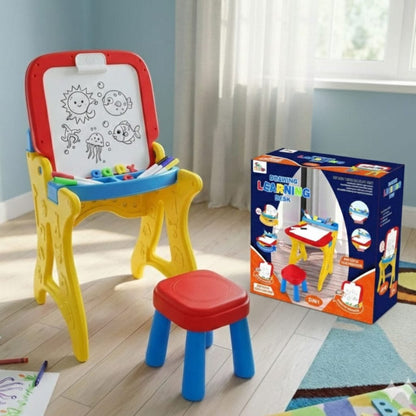 Drawing & Easel Learning Desk With Stool