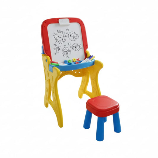 Drawing & Easel Learning Desk With Stool